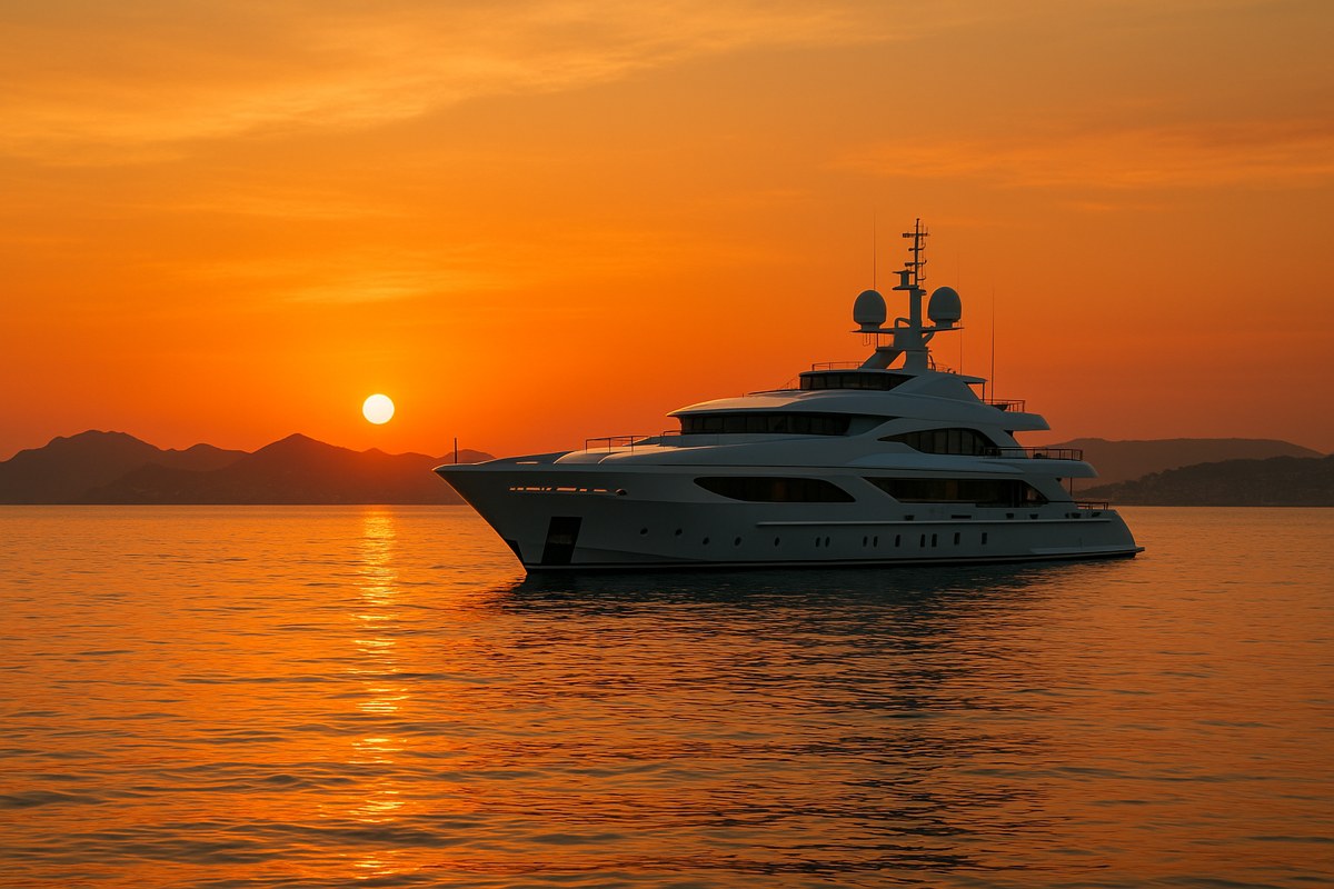 Croisière au coucher du soleil sur la Côte d'Azur
